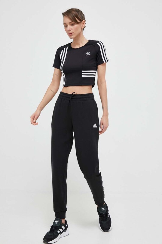 adidas Originals tricou IC2379 negru SS23