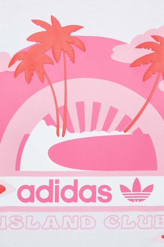 adidas Originals top bawełniany IT8151 biały
