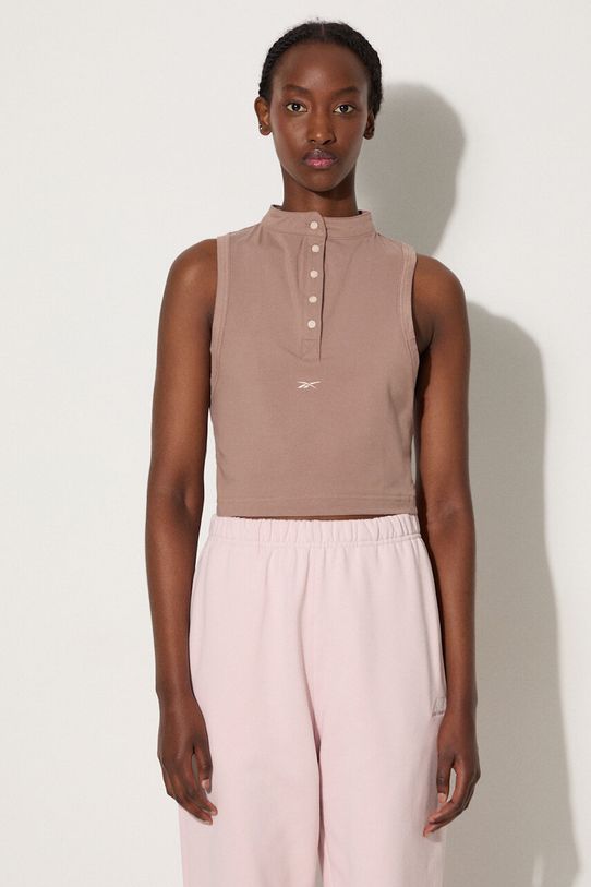 Top Reebok Classic Classics Wde Jersey Tank slim béžová HS0399