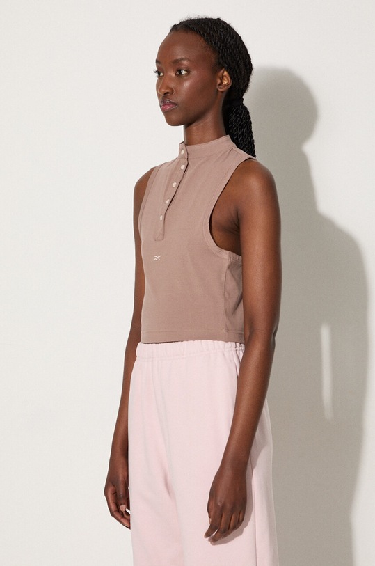 Oblečení Top Reebok Classic Classics Wde Jersey Tank HS0399 béžová