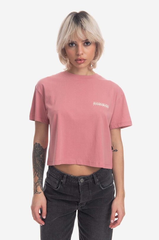 Napapijri t-shirt bawełniany B-Cenepa Crop
