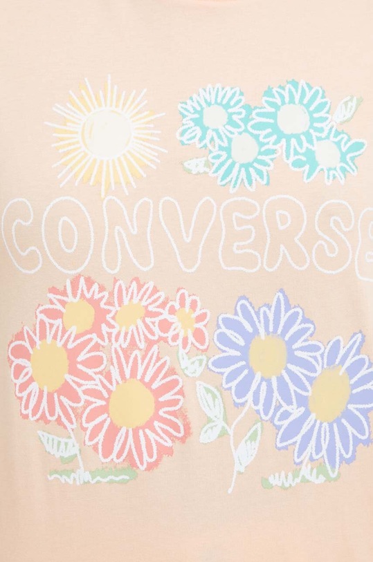 Бавовняна футболка Converse 10025448.A04 помаранчевий