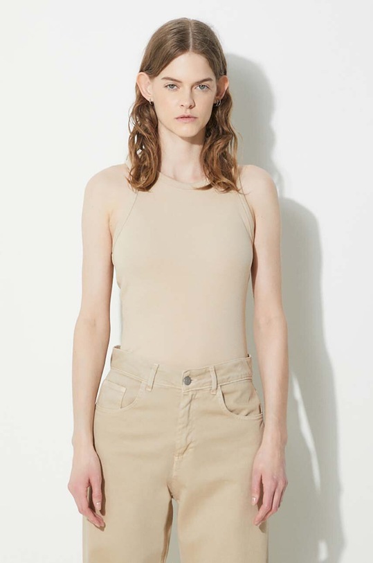 Samsoe Samsoe top plain beige F00001111