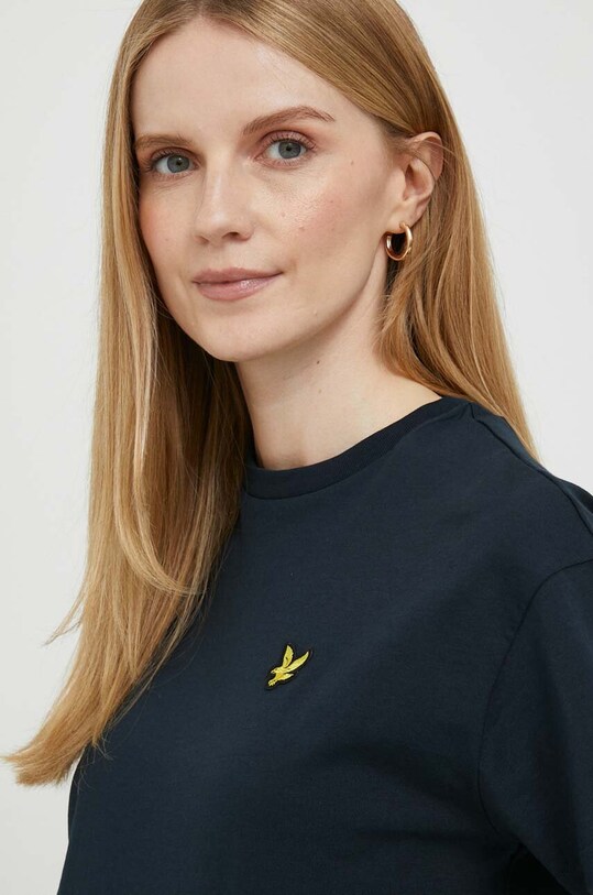Lyle & Scott tricou din bumbac bleumarin TSW1607V.Z271