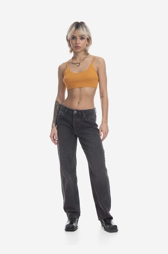 KSUBI cashmere blend top WPS23KW005 orange SS23