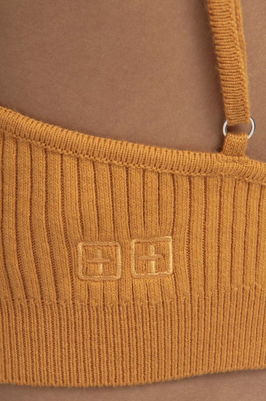 KSUBI cashmere blend top orange WPS23KW005