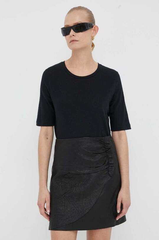 Льняная футболка Day Birger et Mikkelsen regular чёрный DAY65242561