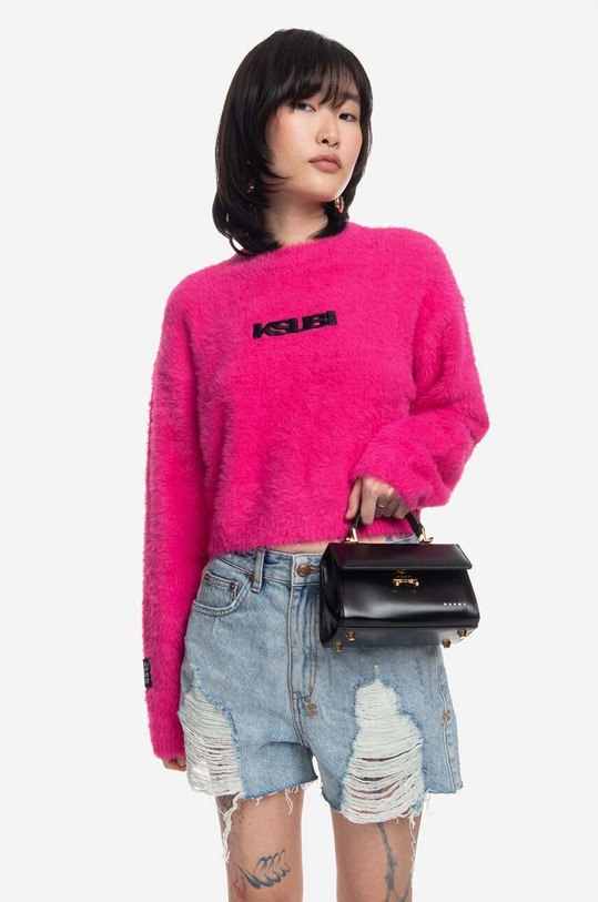 KSUBI pulover grosime medie roz WPS23KW001