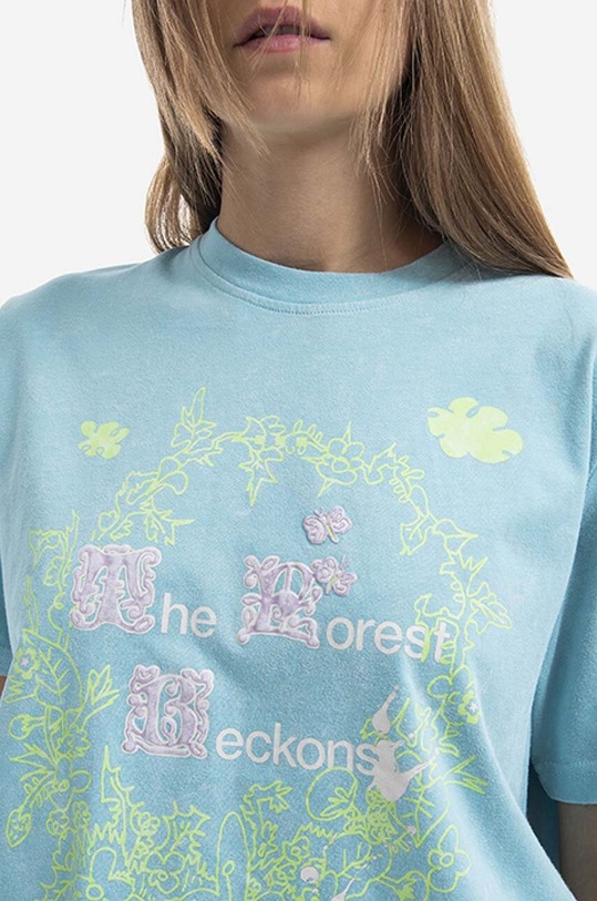 MCQ t-shirt in cotone blu 624665RSJ634209