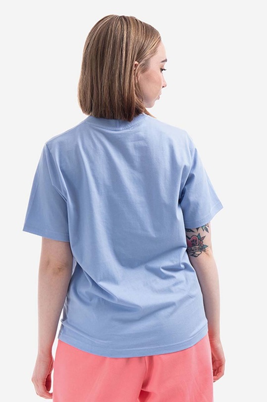 Одежда Хлопковая футболка MCQ 624665RSJ785355 голубой