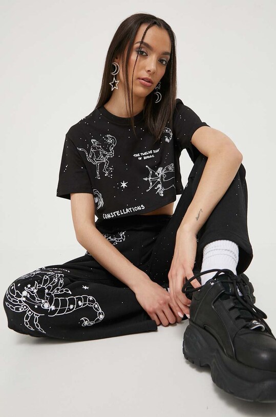 Sixth June t-shirt bawełniany nadruk czarny 33722