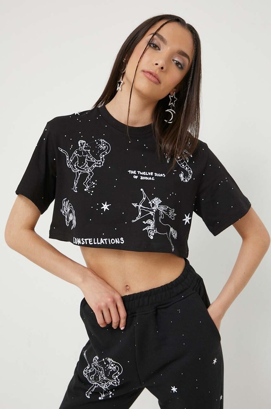Sixth June t-shirt bawełniany czarny 33722
