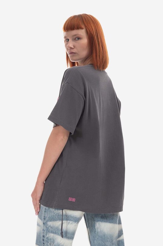 KSUBI t-shirt bawełniany WPS23TE009 szary SS23