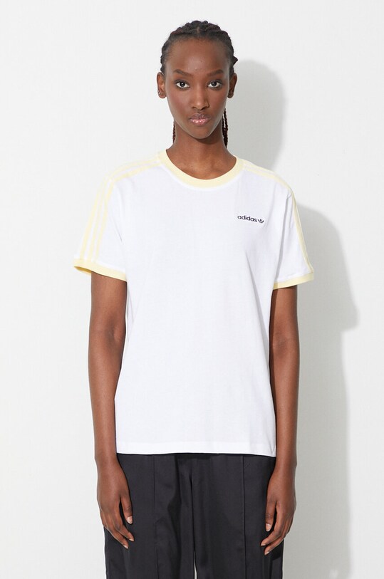 adidas Originals t-shirt bawełniany Archive Graphic Tee biały IC3098