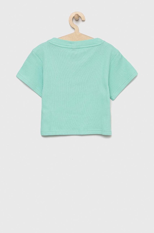 Dětské bavlněné tričko adidas HR5837 tyrkysová SS23
