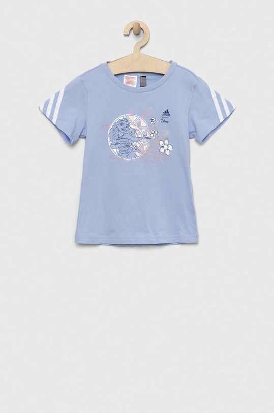adidas tricou de bumbac pentru copii x Disney LG DY MNA imprimeu albastru HR9497
