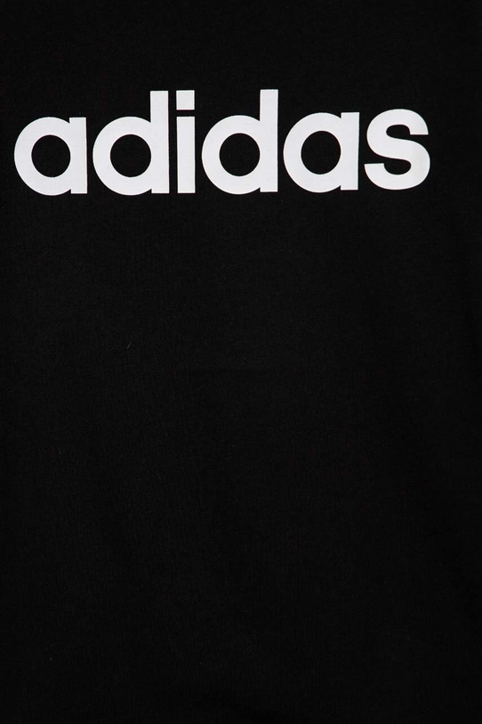 Dziewczynka adidas t-shirt bawełniany dziecięcy G LIN IC3149 czarny