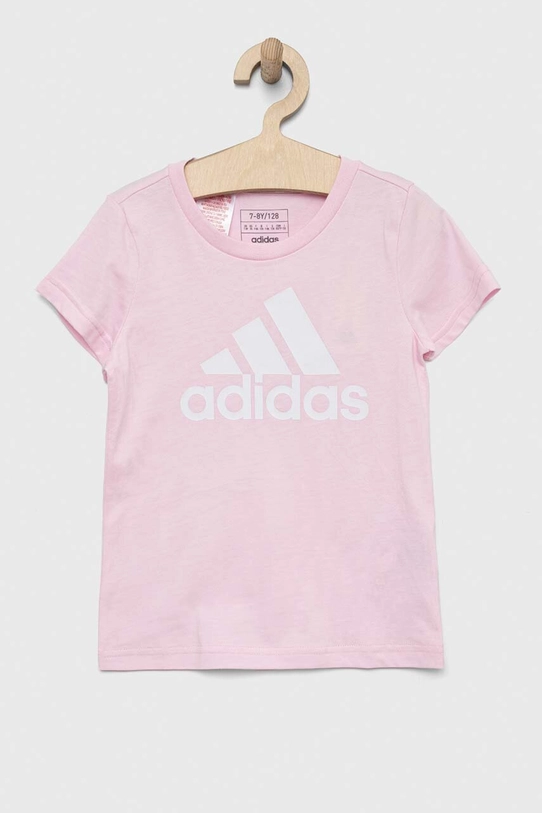 adidas tricou de bumbac pentru copii G BL bumbac roz IC6123