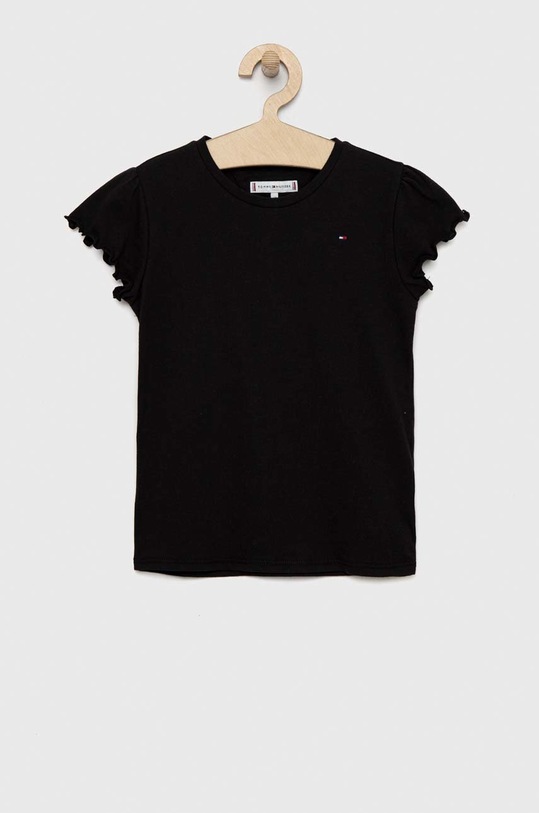 Dětské tričko Tommy Hilfiger kulatý černá KG0KG07052.PPYX