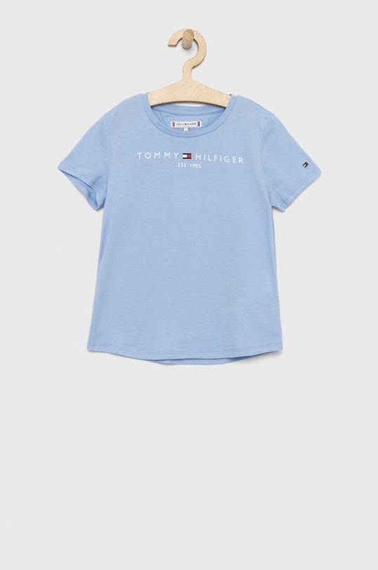 Tommy Hilfiger t-shirt bawełniany dziecięcy nadruk niebieski KG0KG05242.PPYX