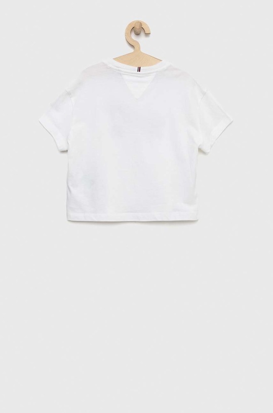 Дитяча бавовняна футболка Tommy Hilfiger KG0KG07087.PPYX білий SS23