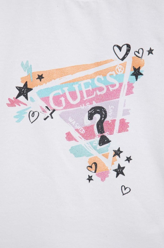 Dziewczynka Guess t-shirt niemowlęcy A3RI00.K6YW3.PPYX biały