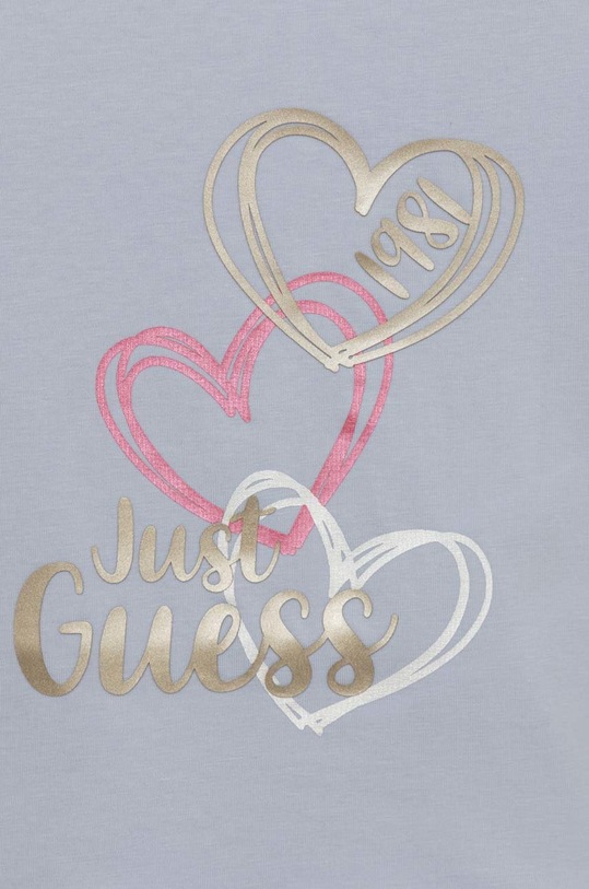 Dziewczynka Guess t-shirt niemowlęcy A3RI01.K6YW1.PPYX niebieski