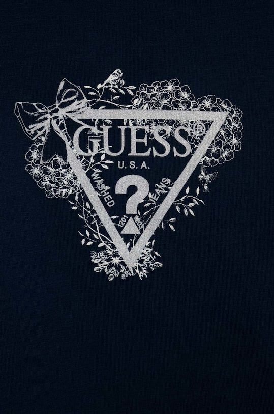 Dziewczynka Guess t-shirt niemowlęcy A3RI02.K6YW1.PPYX granatowy