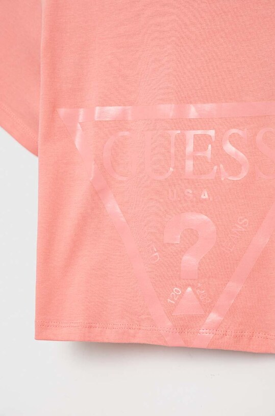 Κοριτσίστικα Παιδικό βαμβακερό μπλουζάκι Guess J2BI41.K8HM0.PPYX ροζ