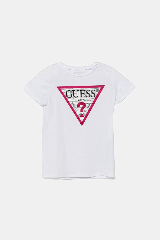 Παιδικό μπλουζάκι Guess στάμπα λευκό J2YI51.K6YW1.PPYX