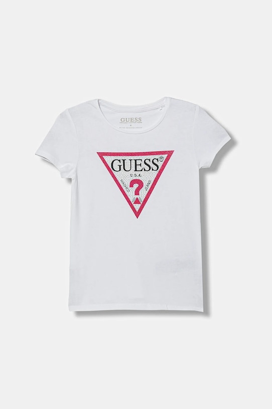 Παιδικό μπλουζάκι Guess στάμπα λευκό J2YI51.K6YW1.PPYX