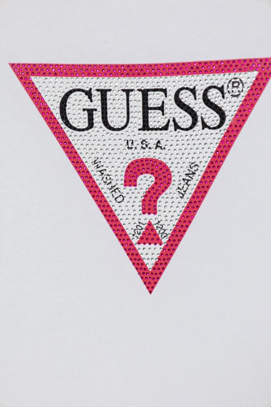 Κοριτσίστικα Παιδικό μπλουζάκι Guess J2YI51.K6YW1.PPYX λευκό