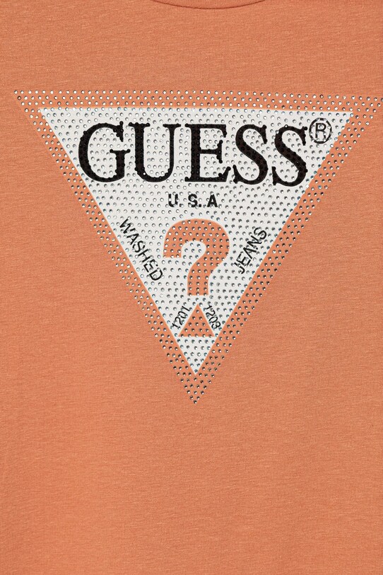 Fete Guess tricou copii J2YI51.K6YW1.PPYX portocaliu