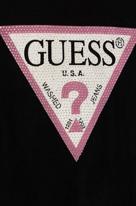 Κοριτσίστικα Παιδικό μπλουζάκι Guess J2YI51.K6YW1.PPYX μαύρο