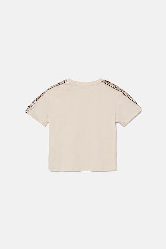 Dětské bavlněné tričko Guess J3RI47.I3Z14.PPYX béžová AW23