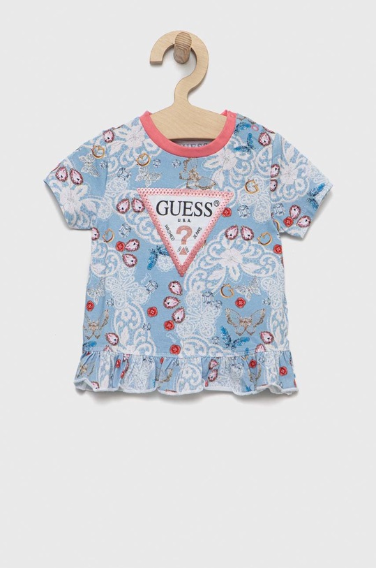 Παιδικό μπλουζάκι Guess με μοτίβο μπλε K3RI03.K6YW3.PPYX