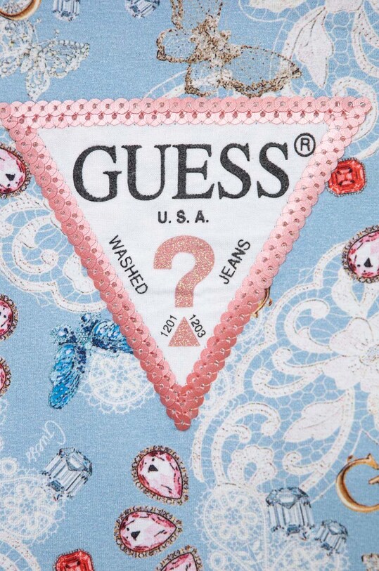 Κοριτσίστικα Παιδικό μπλουζάκι Guess K3RI03.K6YW3.PPYX μπλε