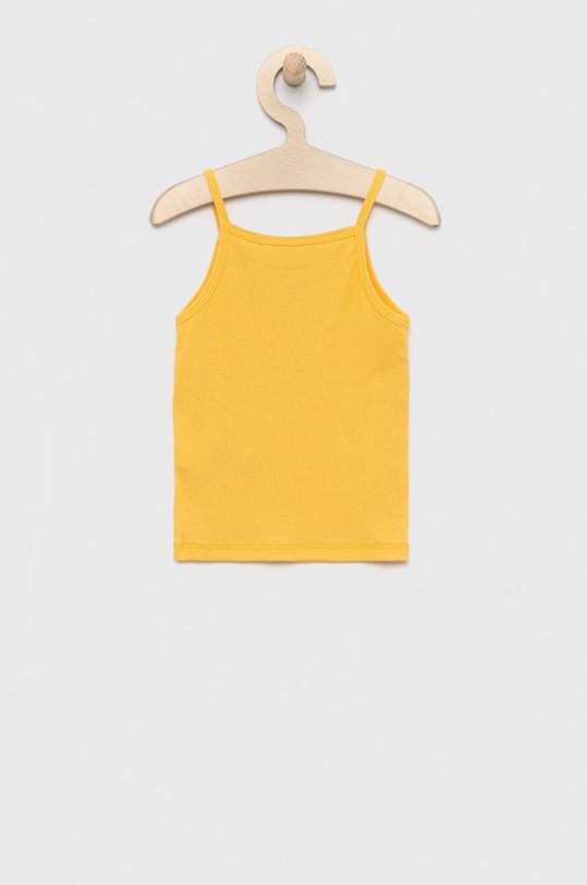 Pepe Jeans top bawełniany dziecięcy PG502834 żółty SS23