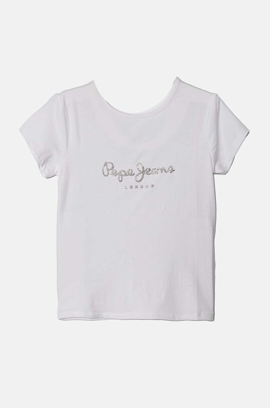 Παιδικό μπλουζάκι Pepe Jeans στάμπα λευκό PG502924