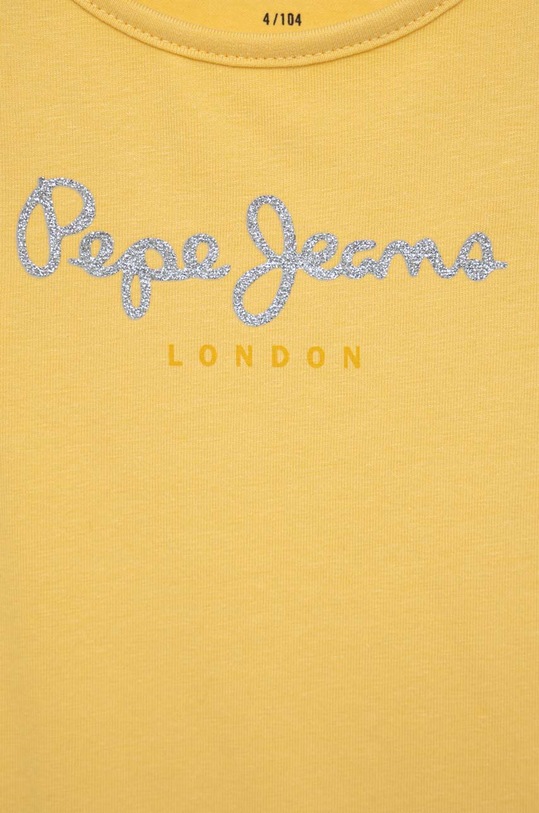 Dziewczynka Pepe Jeans t-shirt dziecięcy PG502924 żółty