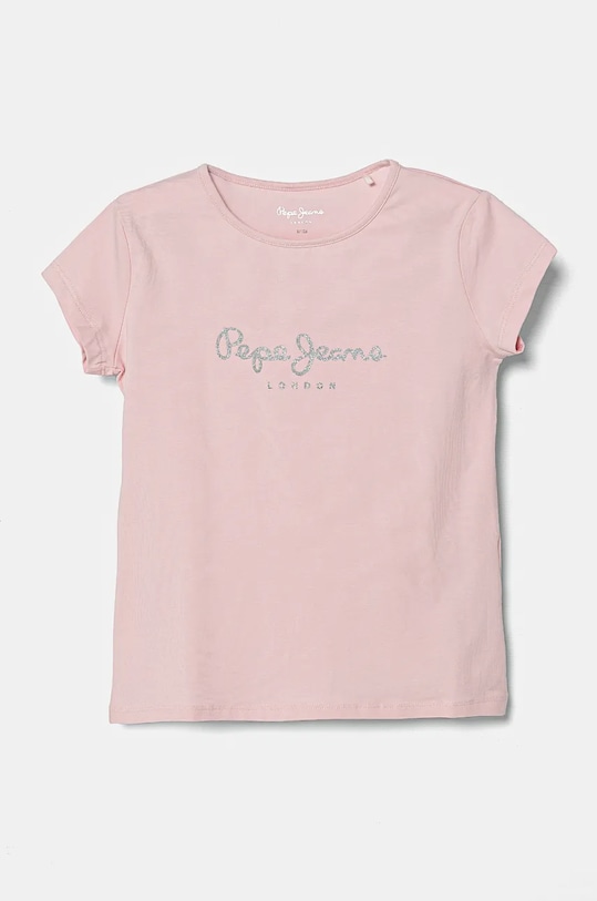 Детская футболка Pepe Jeans с эластаном розовый PG502924