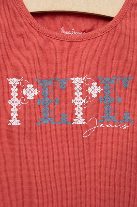 DÍVKA Dětské tričko Pepe Jeans PJL GJ Non-denim PG502947 červená