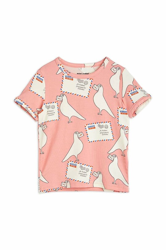 Mini Rodini tricou copii print roz 2322013628