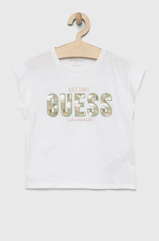 Guess gyerek pamut póló J3GI13.K8HM3.PPYX fehér SS23