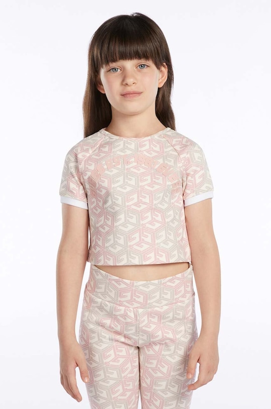 Dětské tričko Guess potisk béžová J3GI30.KBP41.PPYX
