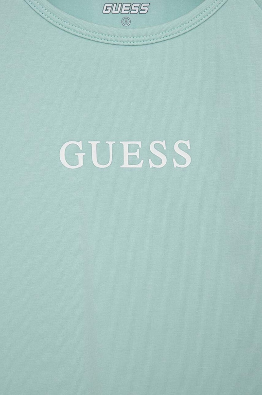 Dziewczynka Guess t-shirt dziecięcy J3RI34.KABR0.PPYX turkusowy