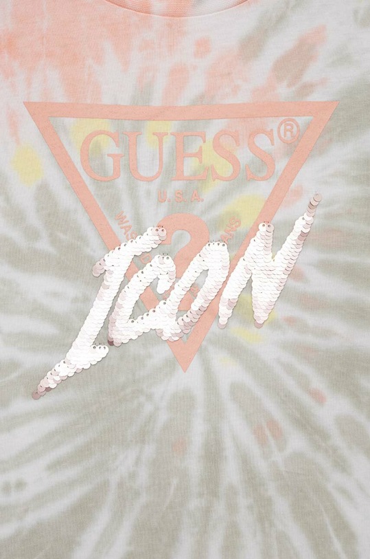 Dziewczynka Guess t-shirt bawełniany dziecięcy J3GI14.K8HM3.PPYX multicolor