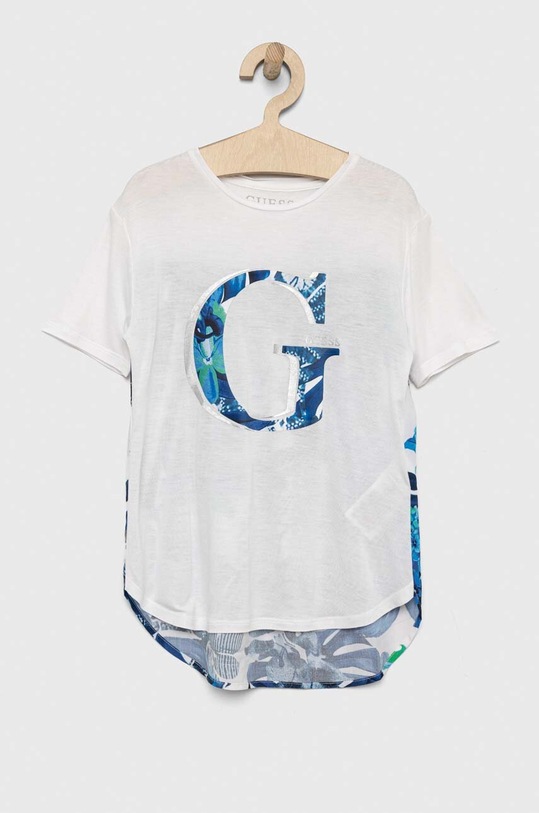 Guess t-shirt dziecięcy wzorzyste biały J3GI17.K9MV0.PPYX