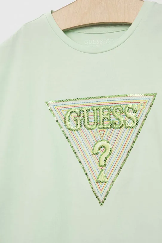 Κοριτσίστικα Παιδικό μπλουζάκι Guess J3GI33.K6YW1.PPYX τιρκουάζ