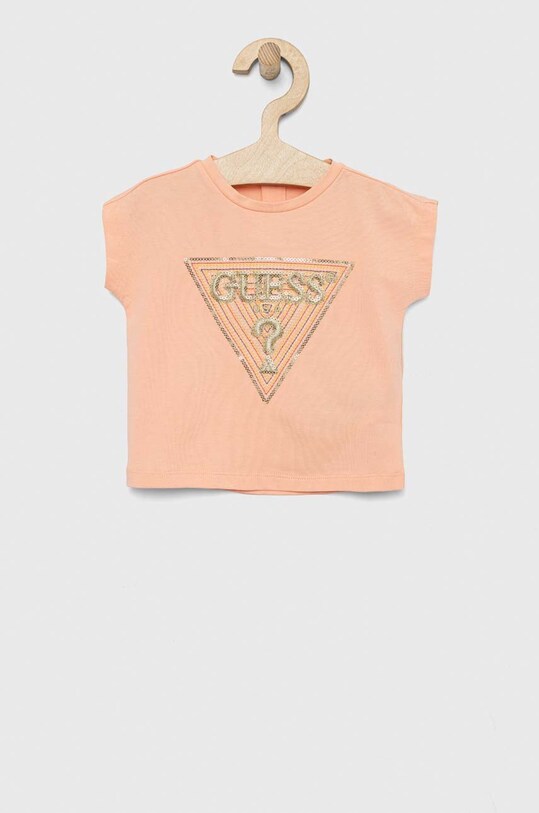 Guess t-shirt dziecięcy aplikacja pomarańczowy K3GI07.K6YW1.PPYX